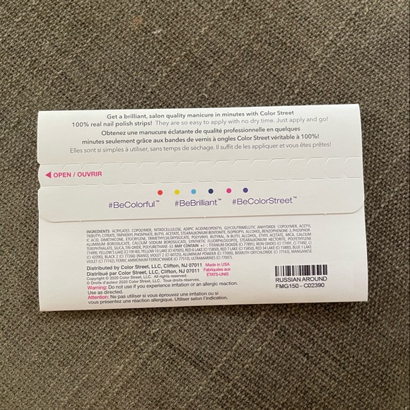 ColorStreet RETIRED SHADE Russian Around nail wraps - Picture 2 of 2